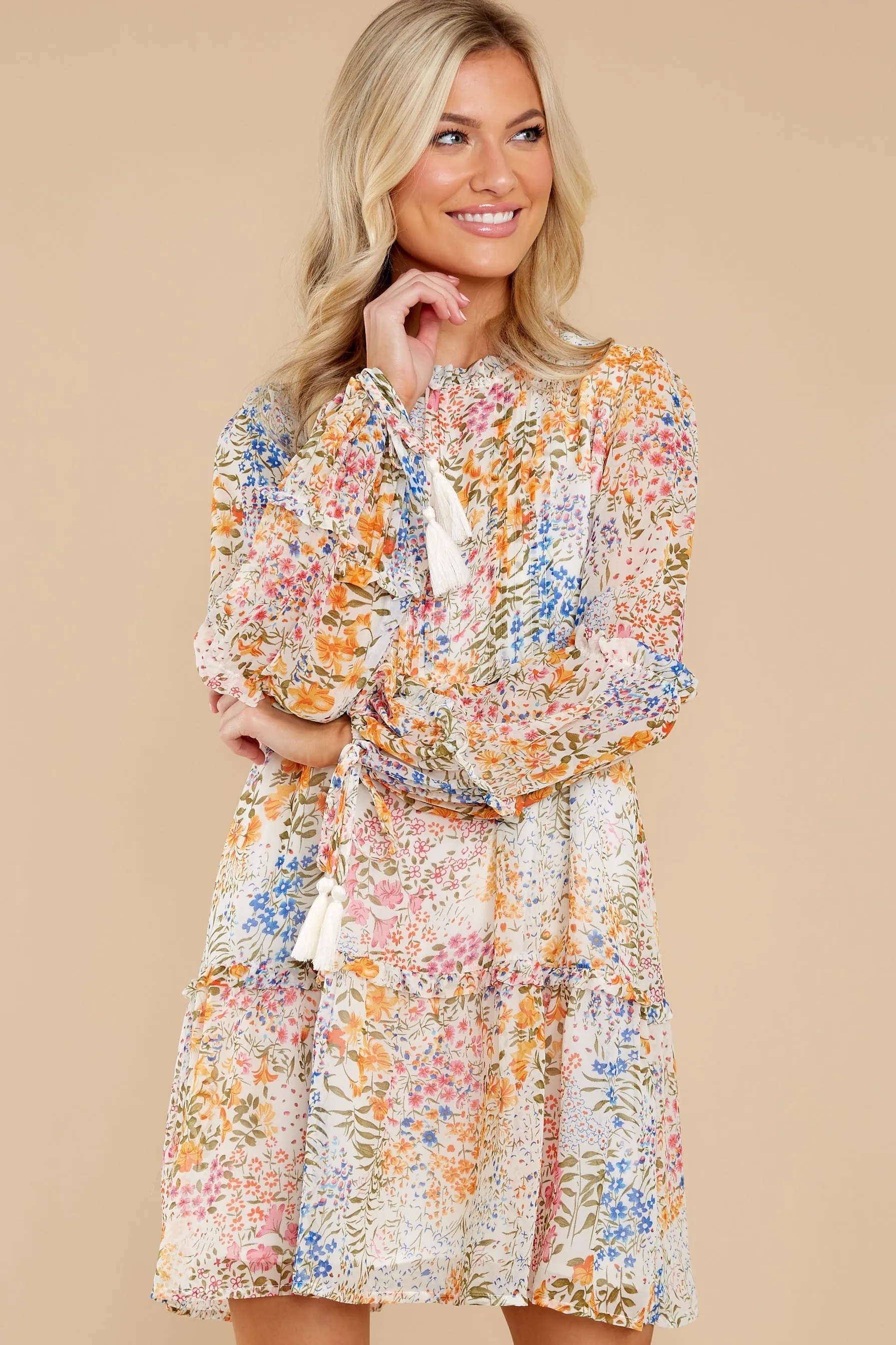 Floral Multi Panel Dress