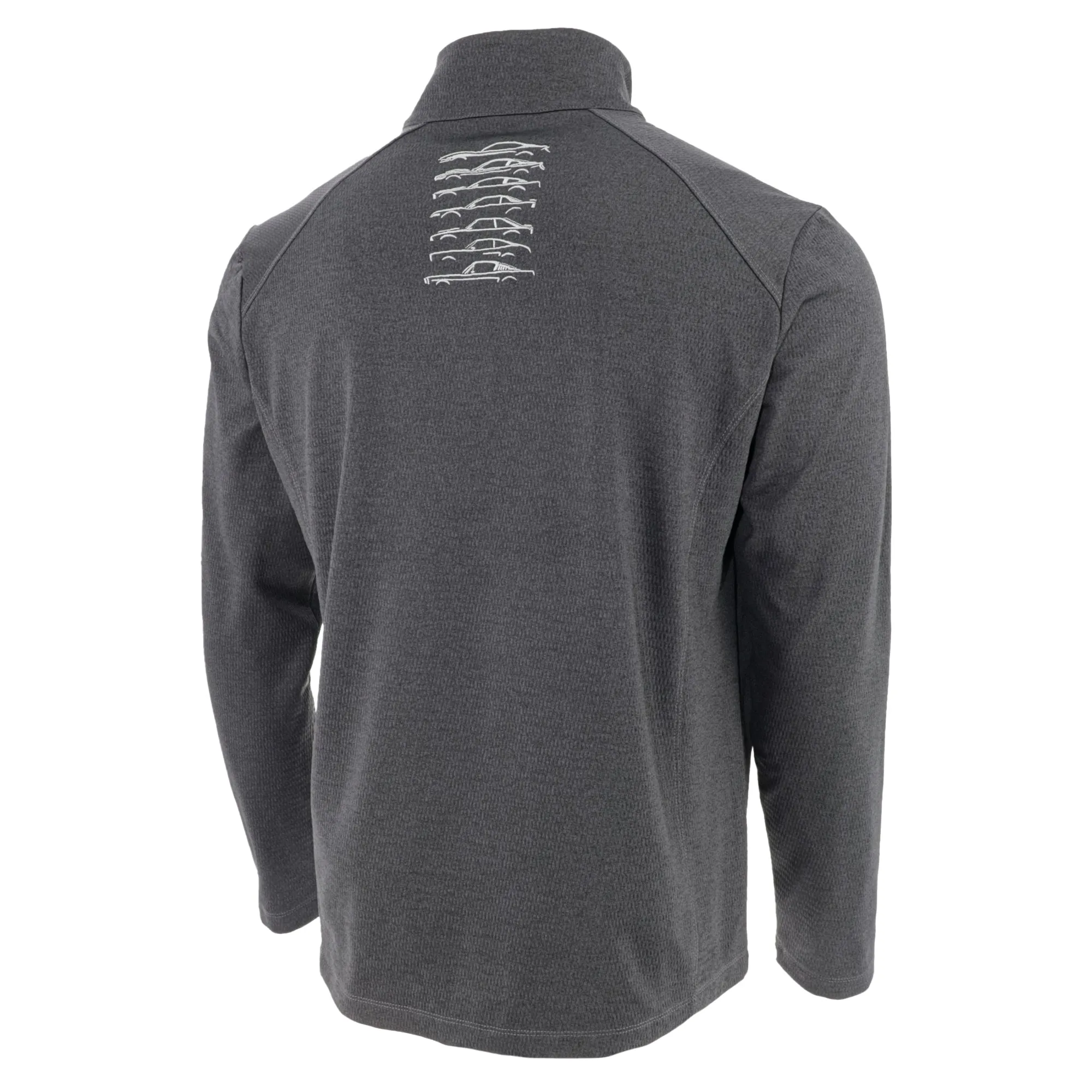 Ford Mustang History Diamond Heather Fleece 1/4 Zip Pullover