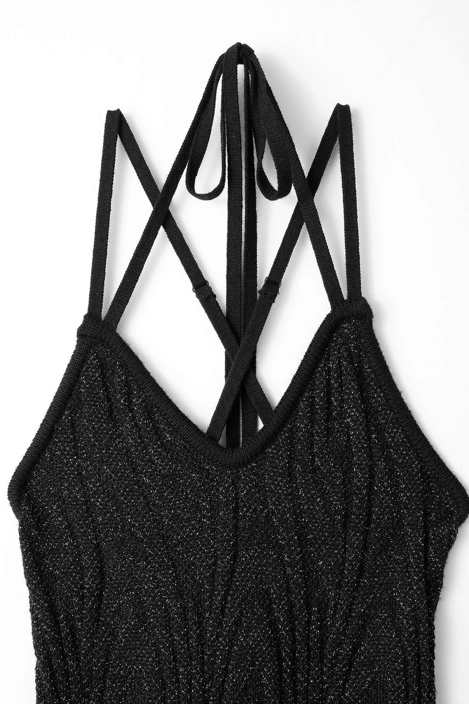 Frost knit camisole dress (Black)