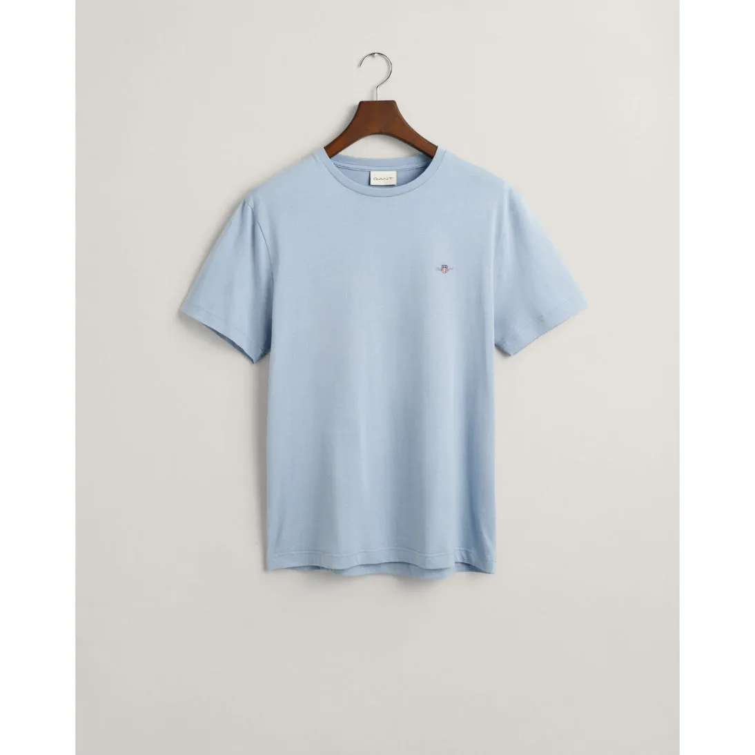 GANT Pure Cotton Regular Fit Shield T-Shirt 2003184 Dove Blue