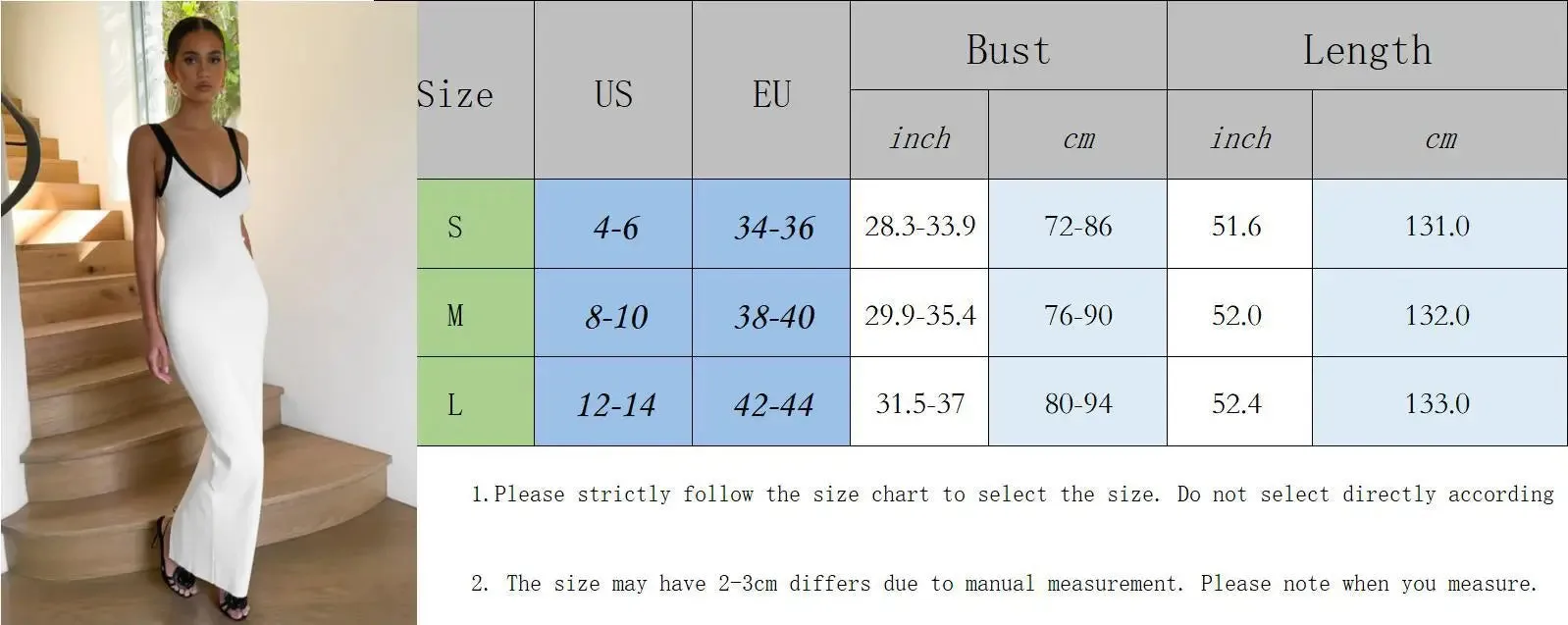 Girlary White Knitted Long Dress Summer Women Elegant Strap Slim Beach Dresses Holiday Outfits Fashion Patchwork Back Split Party Dress