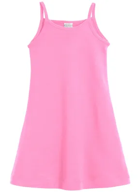 Girls Soft Cotton Camisole Dress  | Bubblegum