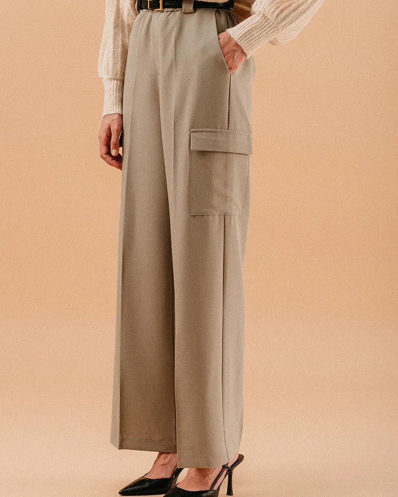 Grace & Mila Lugo Cargo Pants in Khaki