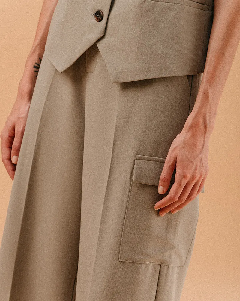 Grace & Mila Lugo Cargo Pants in Khaki