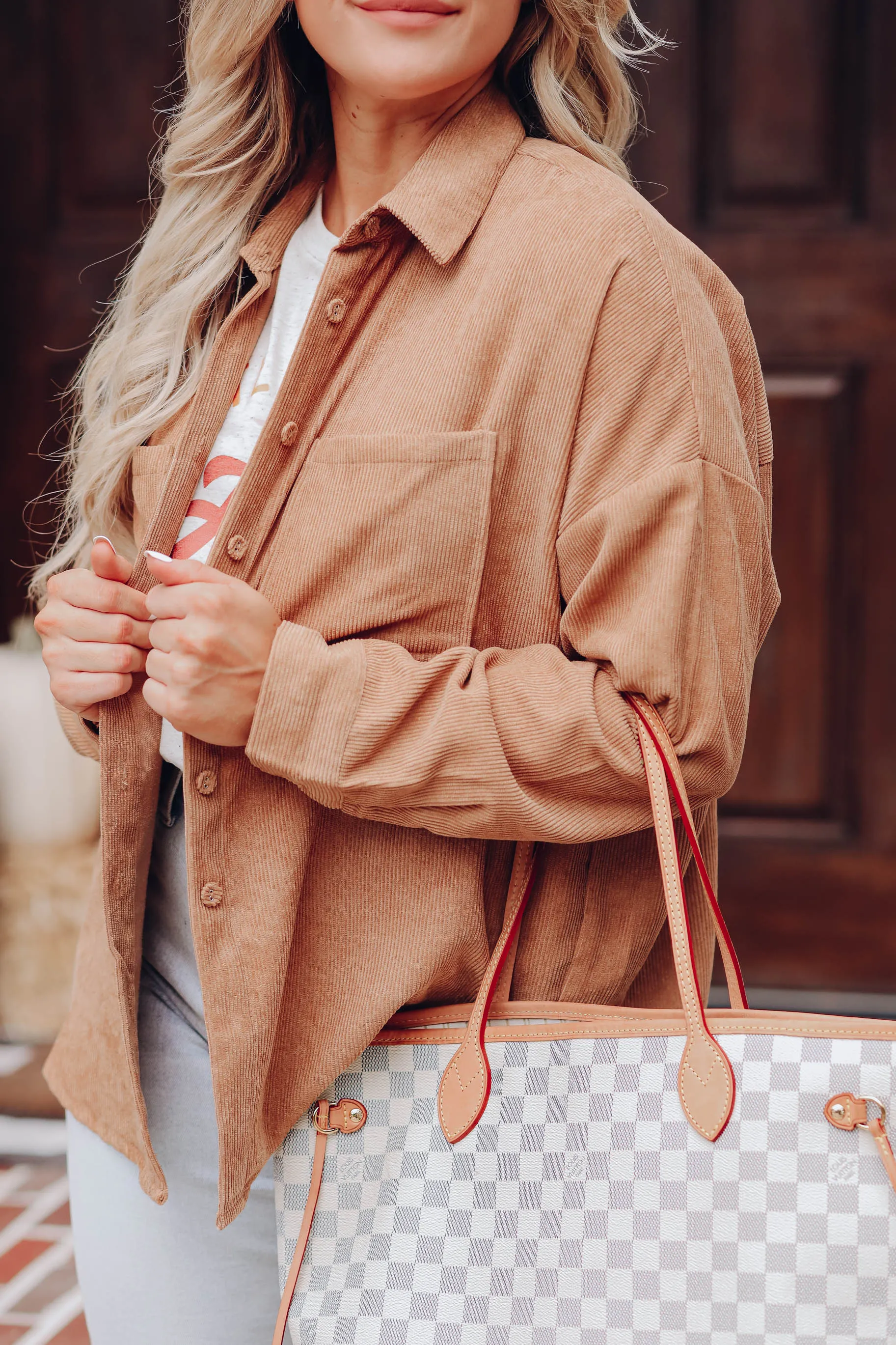 Gracefully Tufted Button Down Shacket