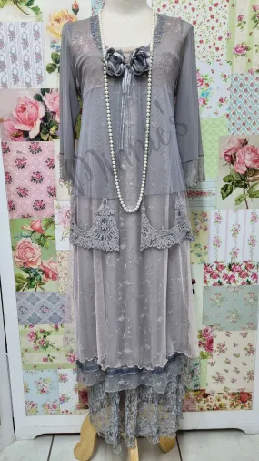 Grey 4-Piece Dress ML031