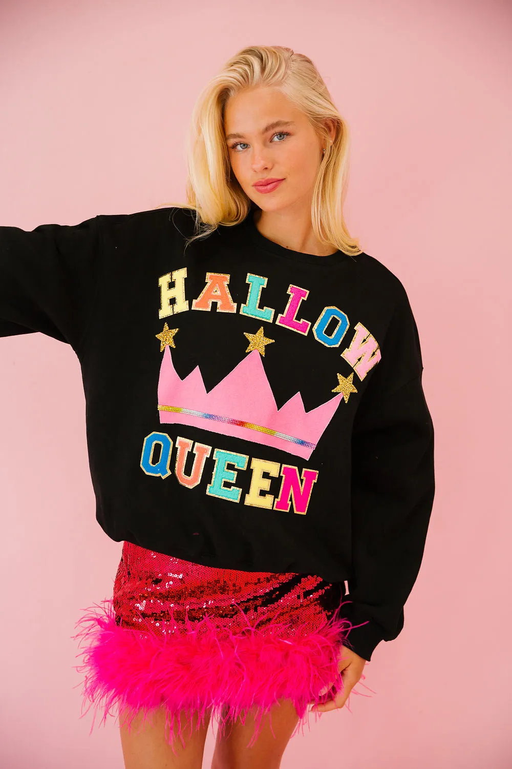 HALLOW QUEEN BLACK PULLOVER