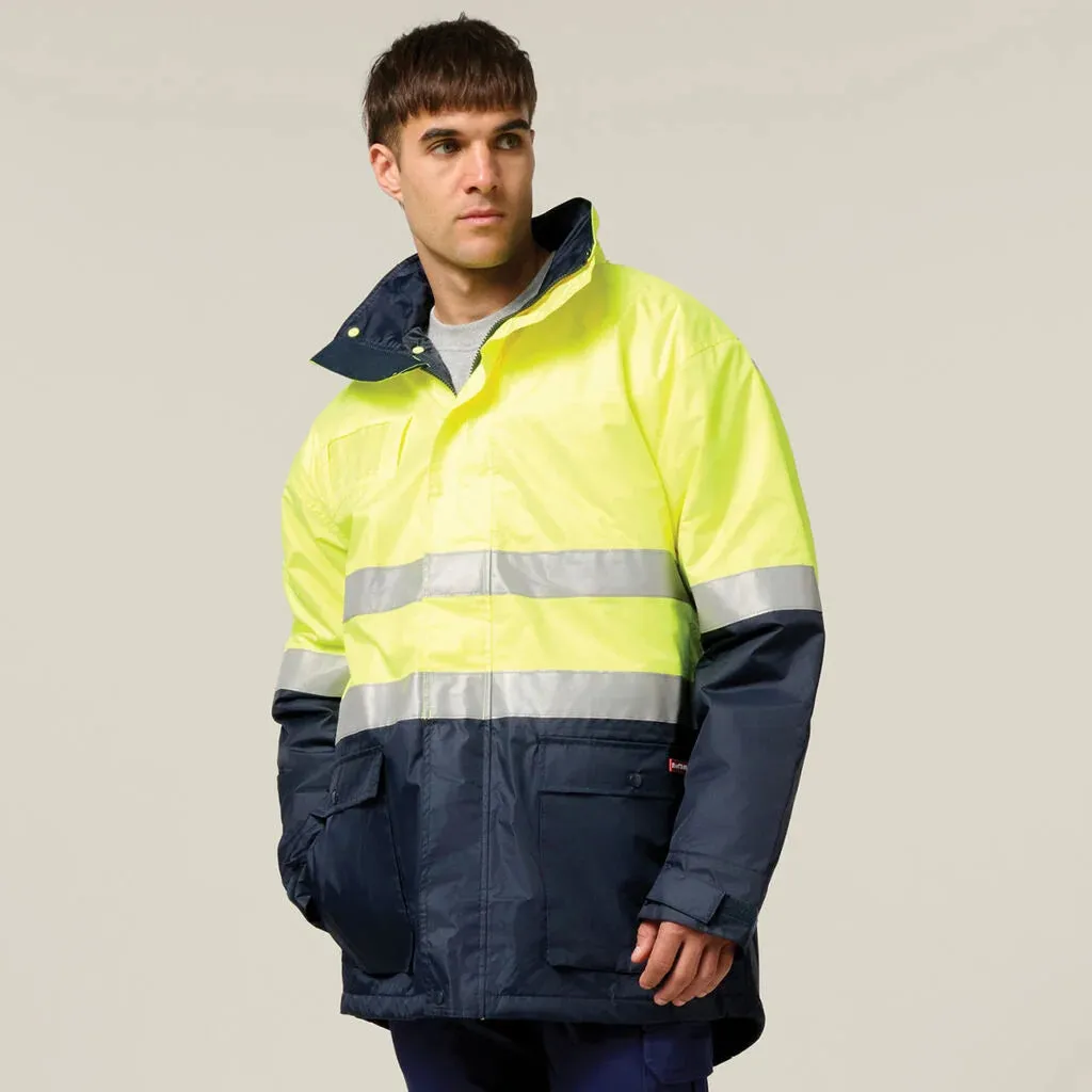 Hard Yakka Core Hi-Vis 2 Tone Taped Quilted Waterproof Jacket (Y06685)