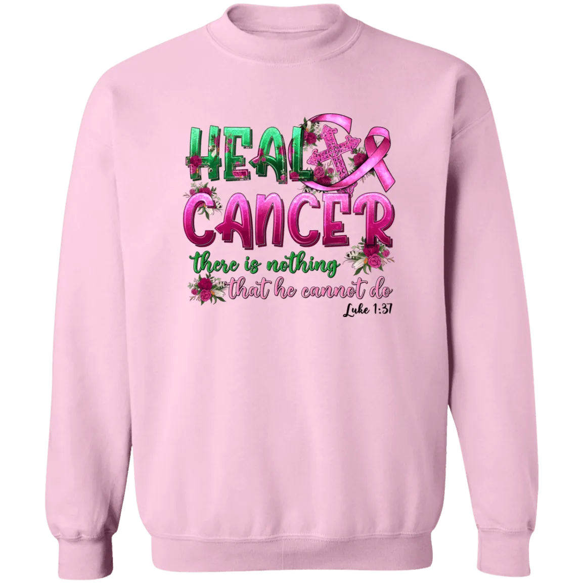 Heal Cancer Unisex Crewneck Pullover Sweatshirt