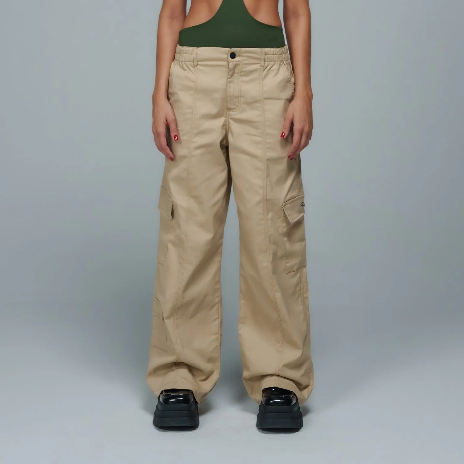 H.E.R. Straight Cargo Pants - Sand