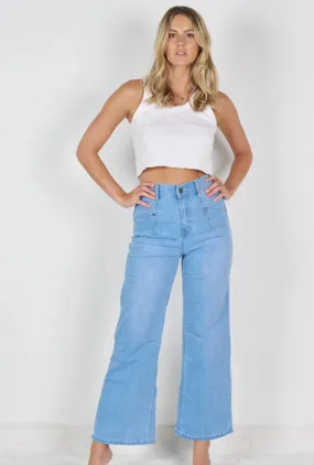 Holly Wide Leg - Light Blue Denim