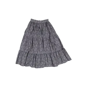 IMOGENE-LAYERED SKIRT W/SMOCK WAIST BAND-Paisley