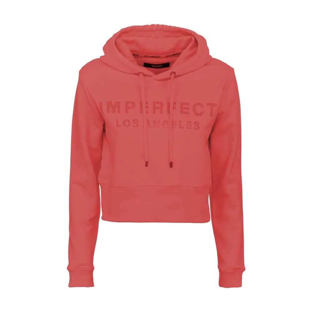 Imperfect Red Cotton Women's Hoodie