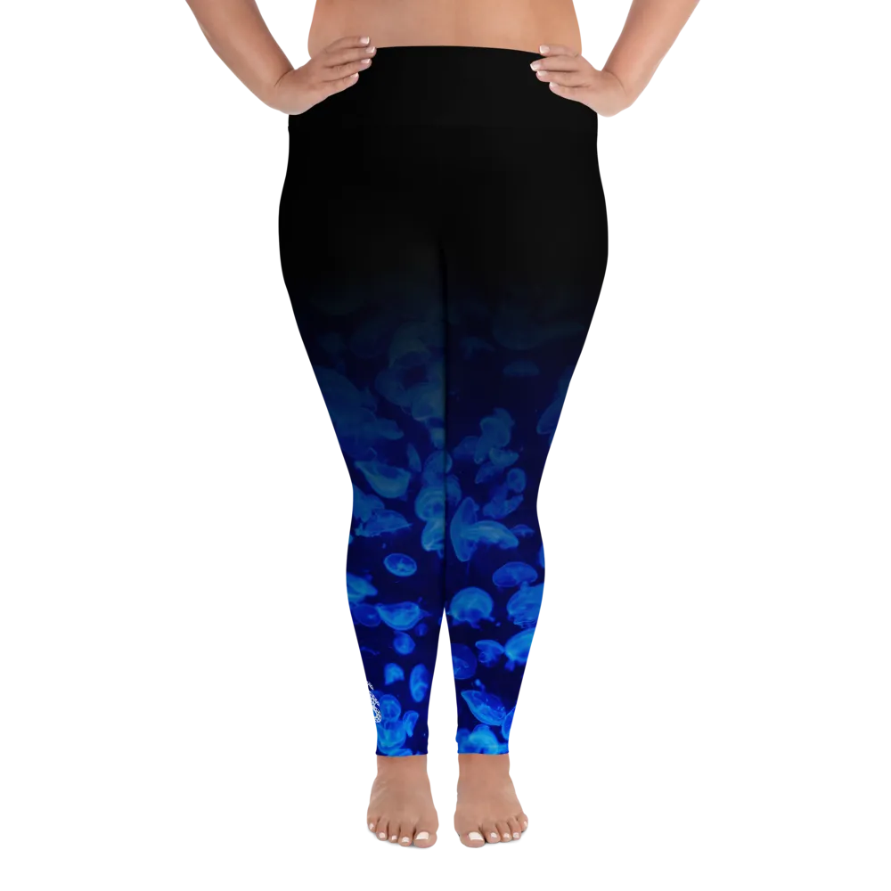 Jellyfish Bloom Plus Size Leggings (Warehouse)