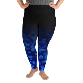 Jellyfish Bloom Plus Size Leggings (Warehouse)