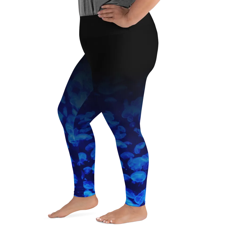 Jellyfish Bloom Plus Size Leggings (Warehouse)