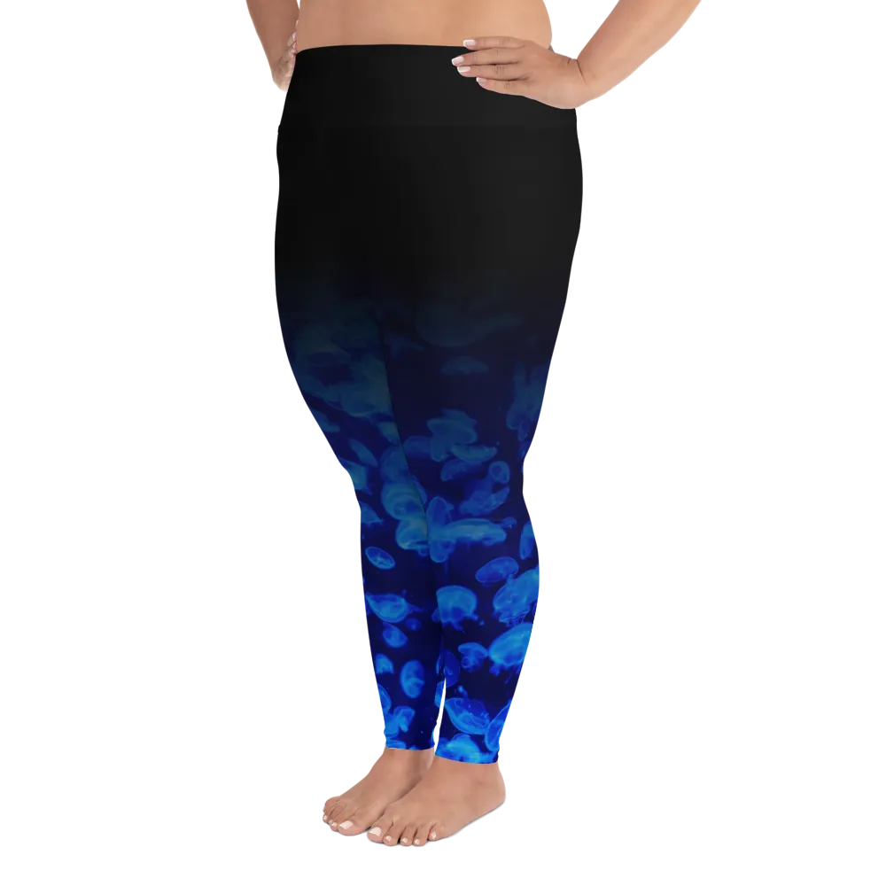 Jellyfish Bloom Plus Size Leggings (Warehouse)