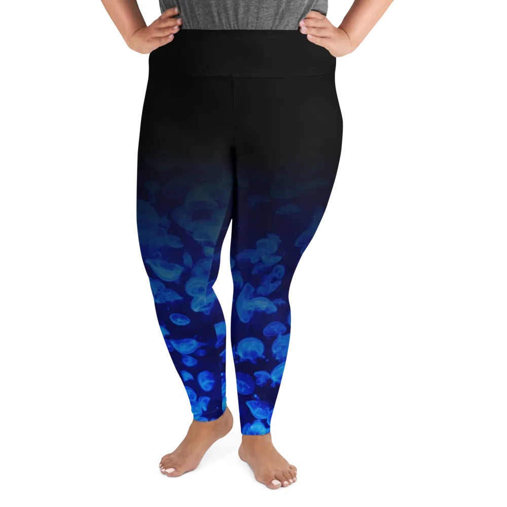 Jellyfish Bloom Plus Size Leggings (Warehouse)