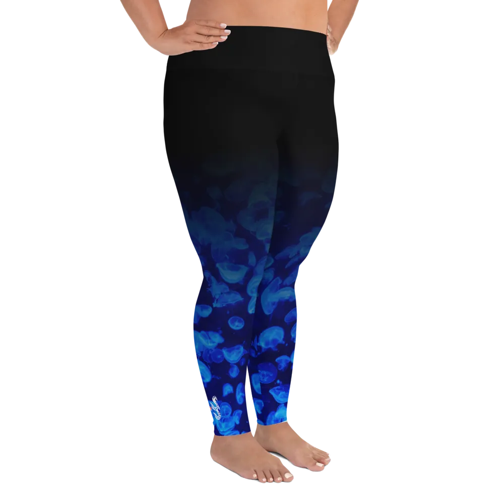 Jellyfish Bloom Plus Size Leggings (Warehouse)