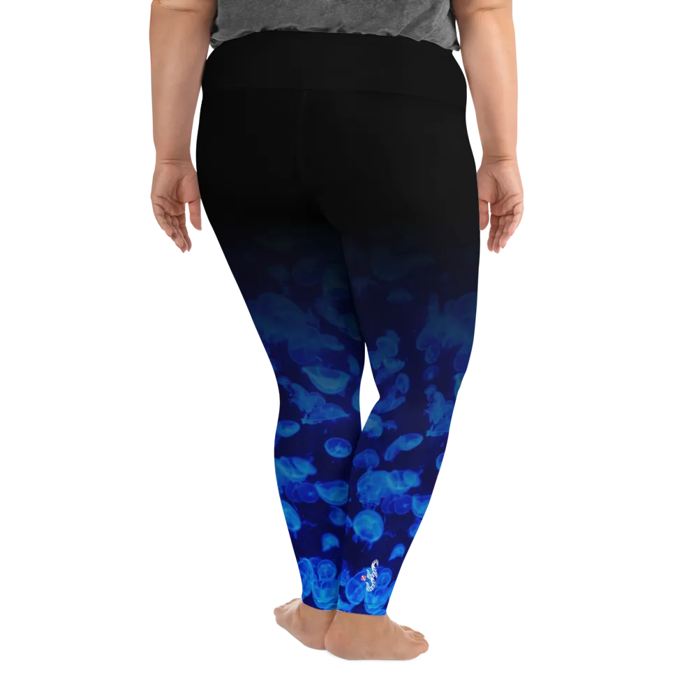 Jellyfish Bloom Plus Size Leggings (Warehouse)