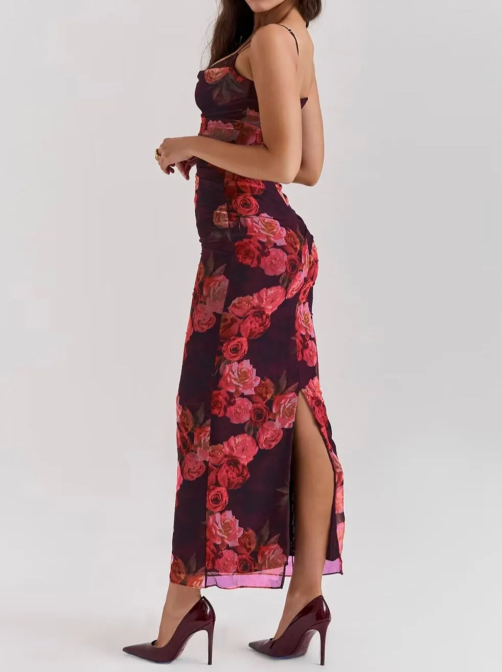 Jena Rose Print Maxi Dress