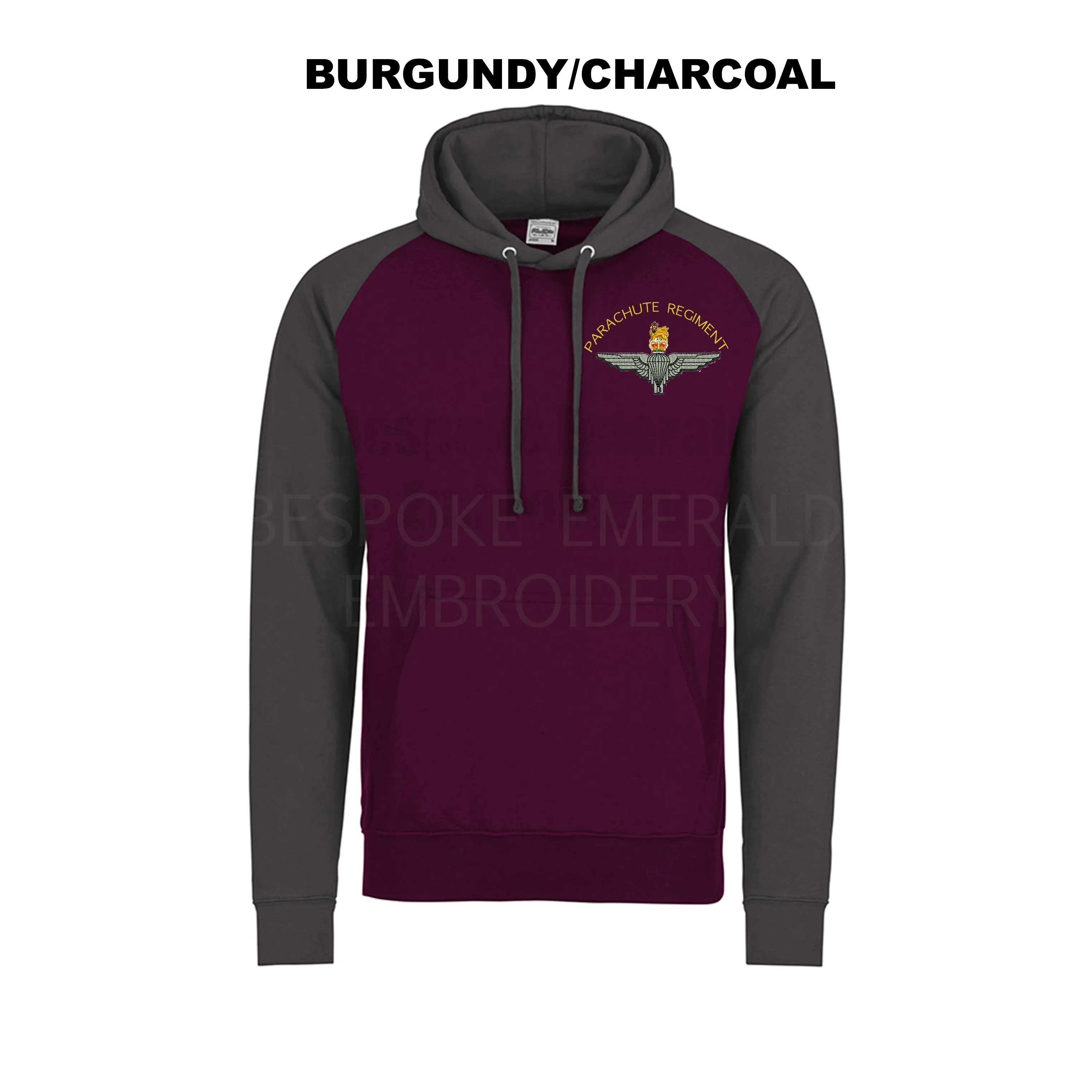 JH009 - Parachute Regiment Contrast Baseball Hoodie