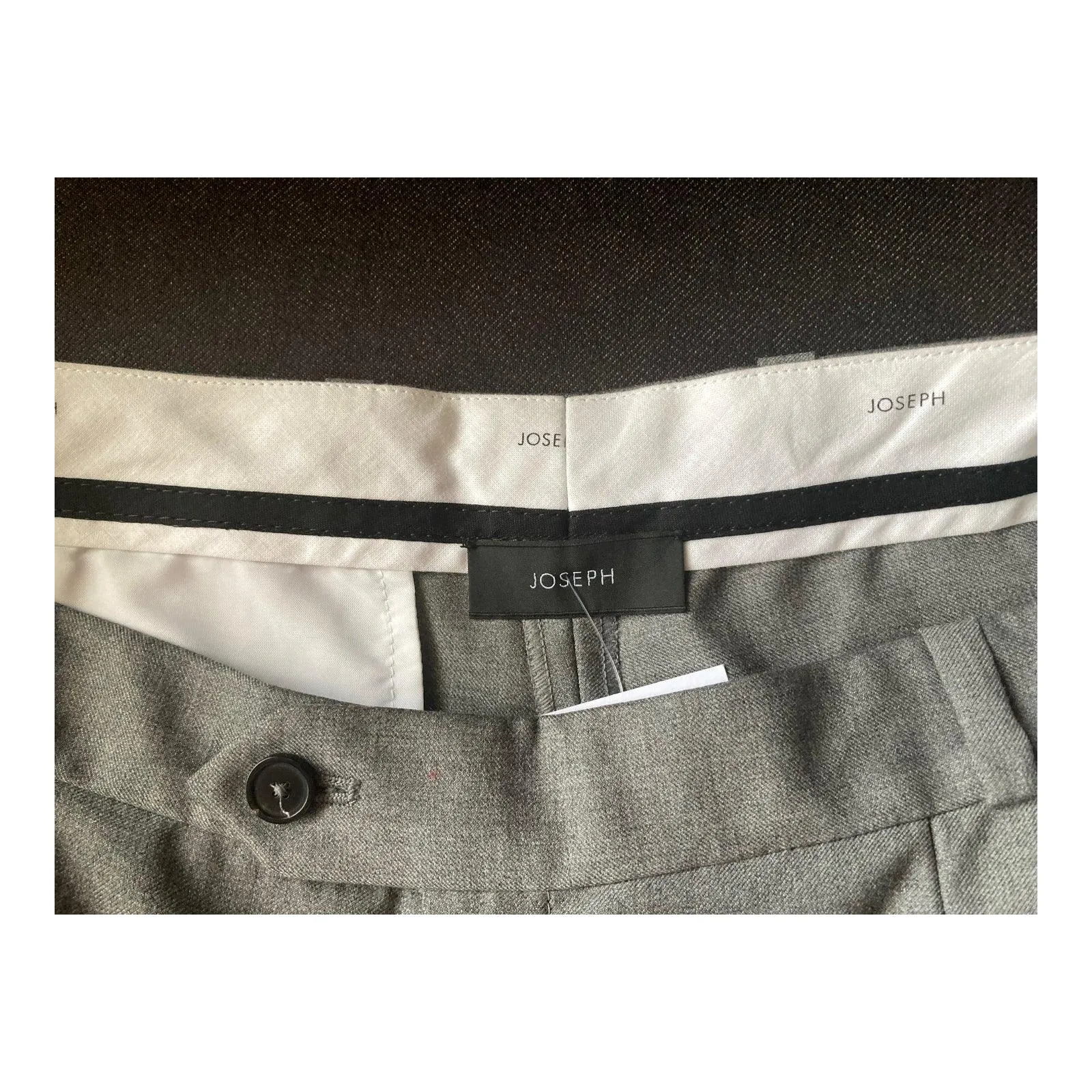 Joseph Wool Light Grey Trousers UK Size 12