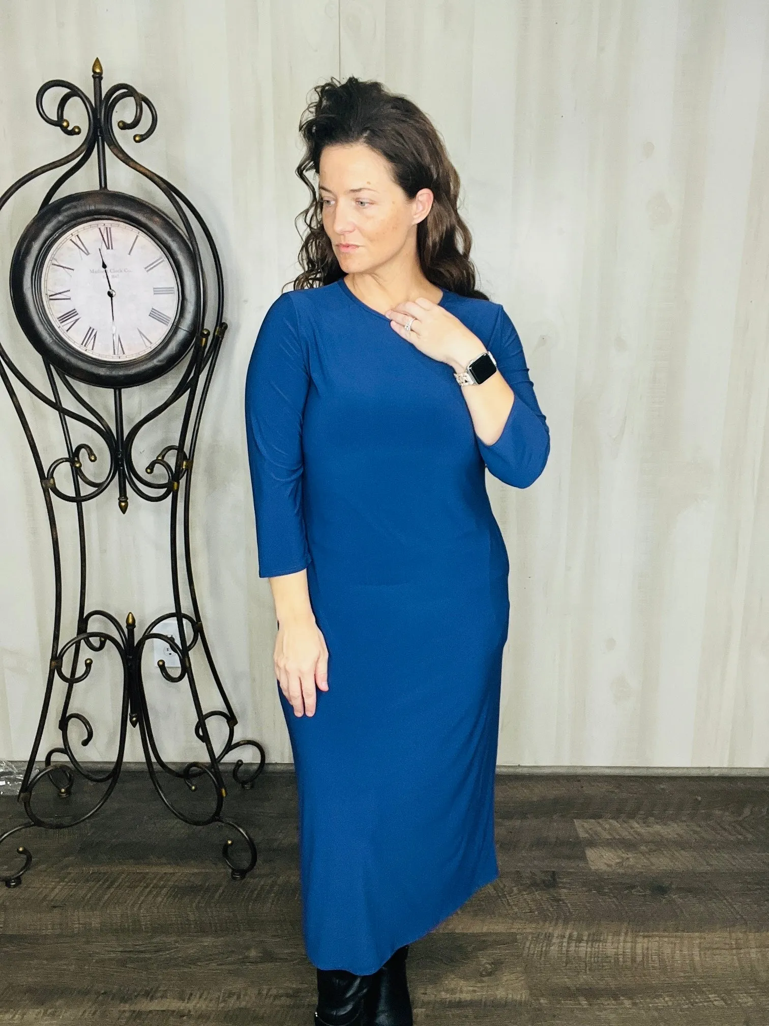 Joy Layering Dress-Navy