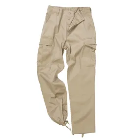 Khaki Beige Mil-Tec BDU style trousers