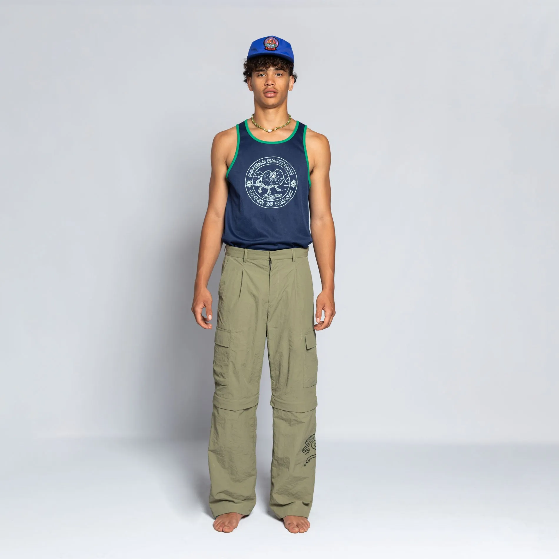 KHAKI CARGO ZIP PANT