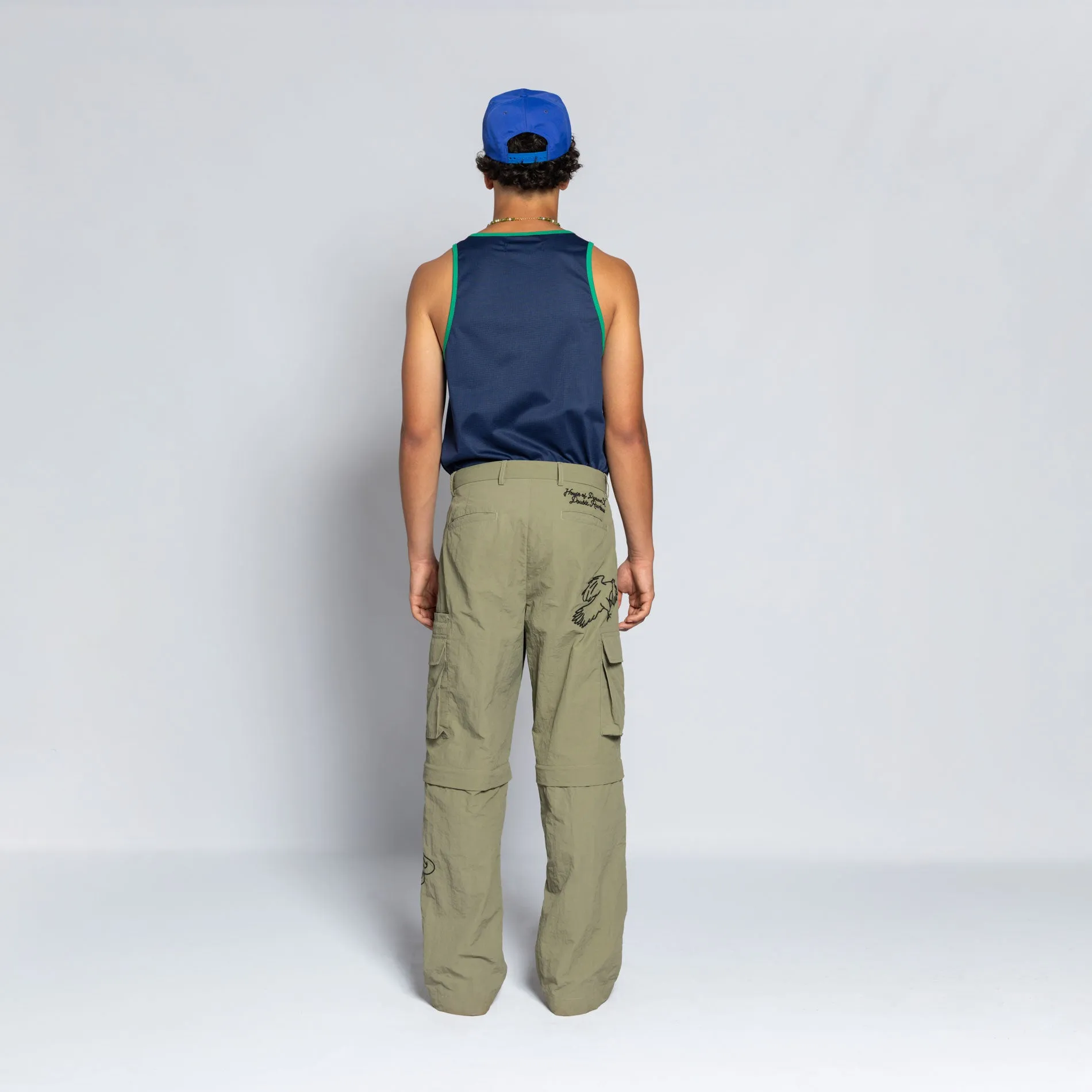 KHAKI CARGO ZIP PANT