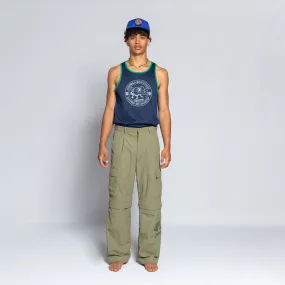 KHAKI CARGO ZIP PANT