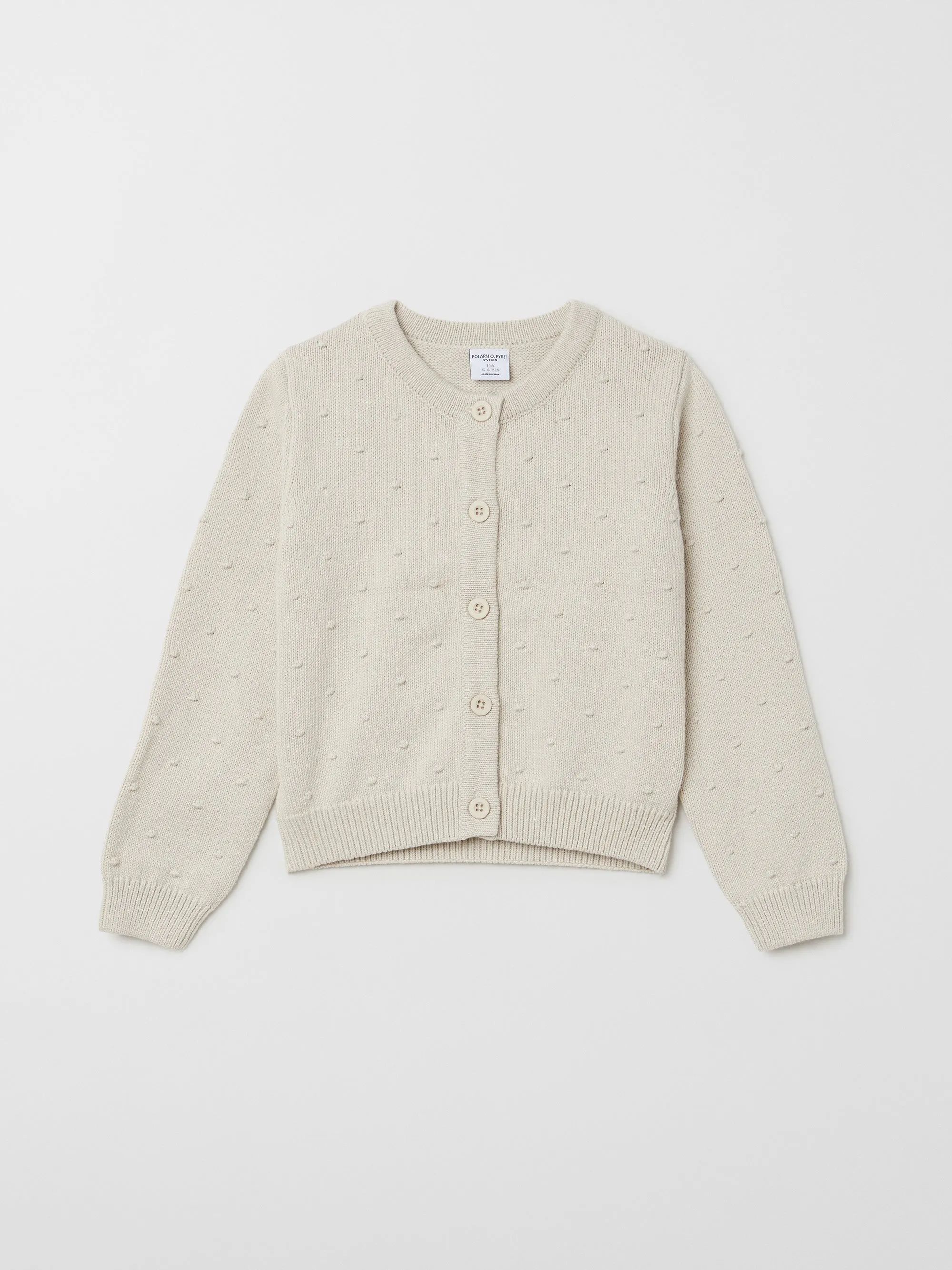 Knitted Bobble Kids Cardigan