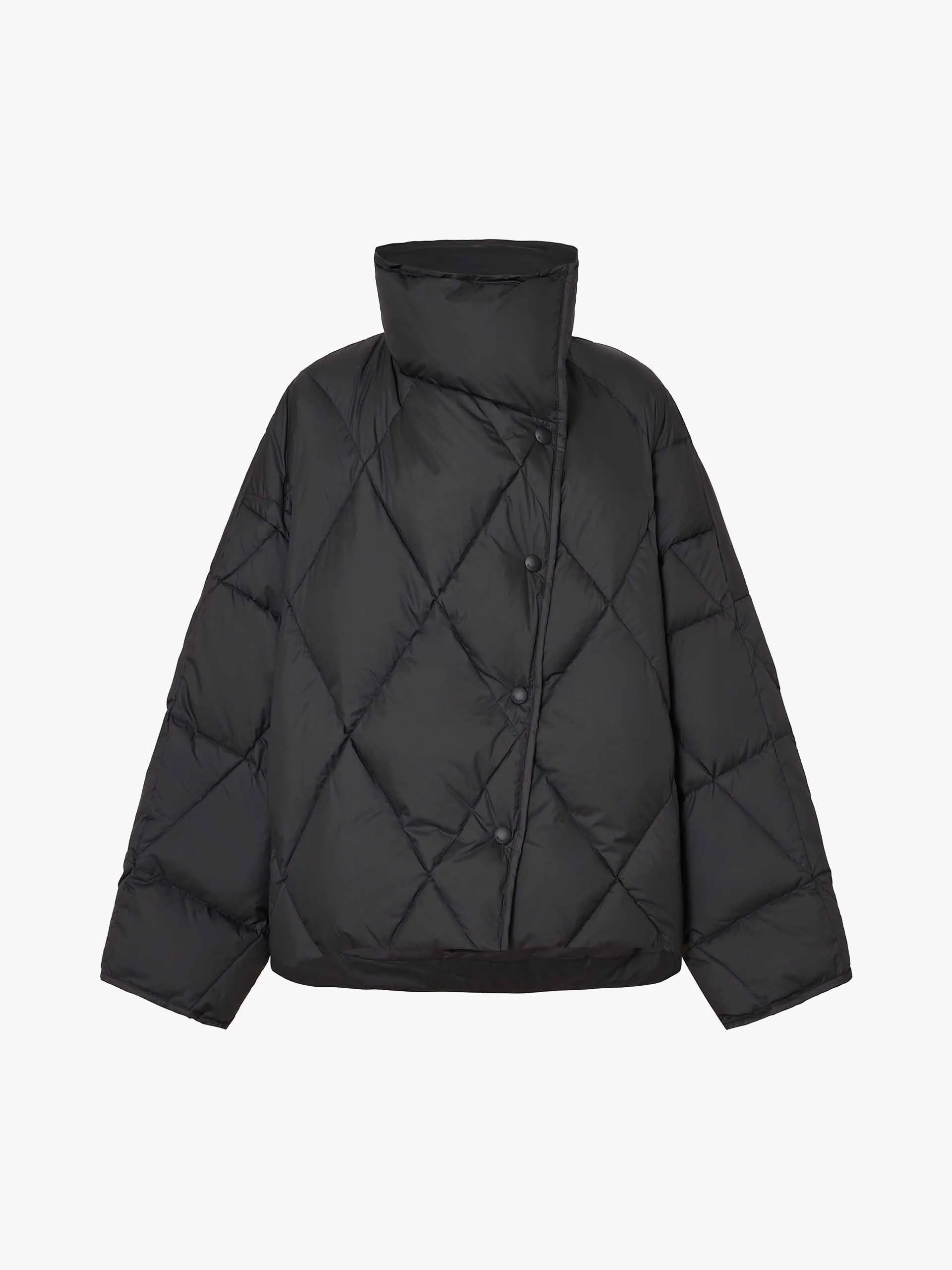 Lapel Quilted Down Jacket