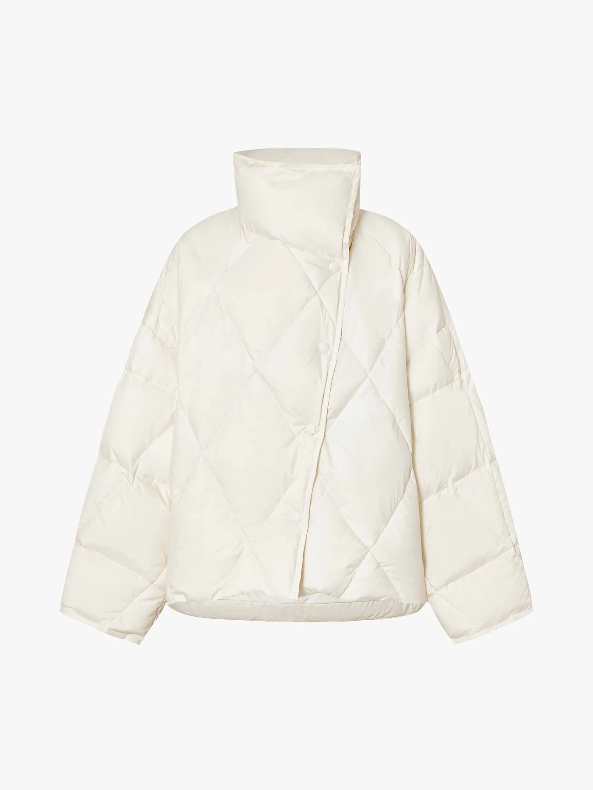 Lapel Quilted Down Jacket