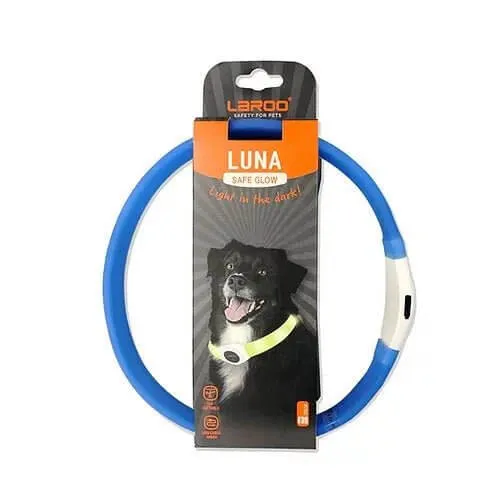 LaRoo Rechargeable Waterproof Led Light Collar For Long-haired Dogs