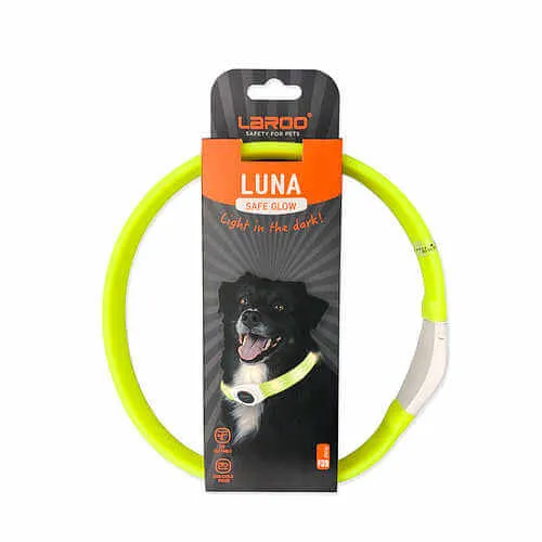 LaRoo Rechargeable Waterproof Led Light Collar For Long-haired Dogs