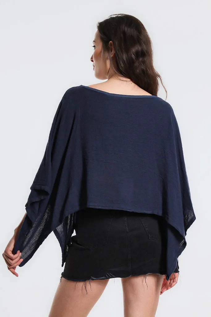 Leah Woven Poncho (BQ168)