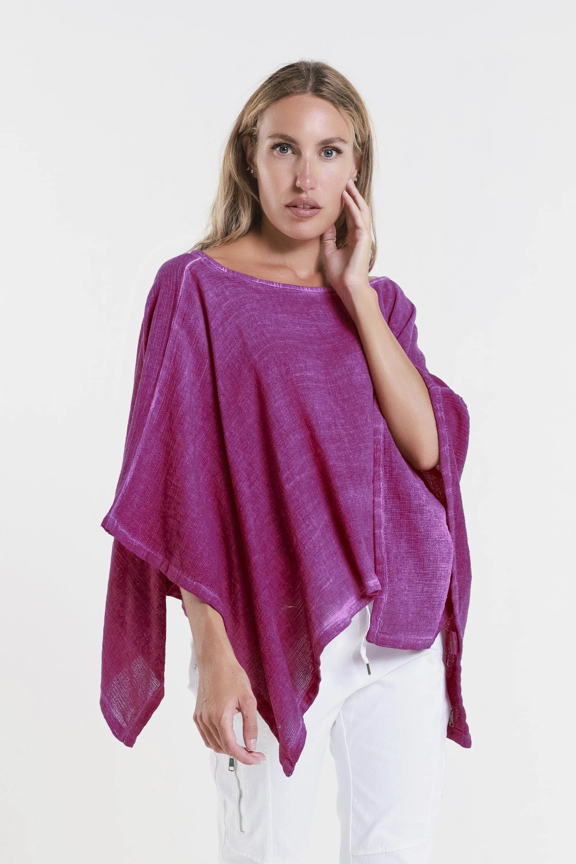 Leah Woven Poncho (BQ168)