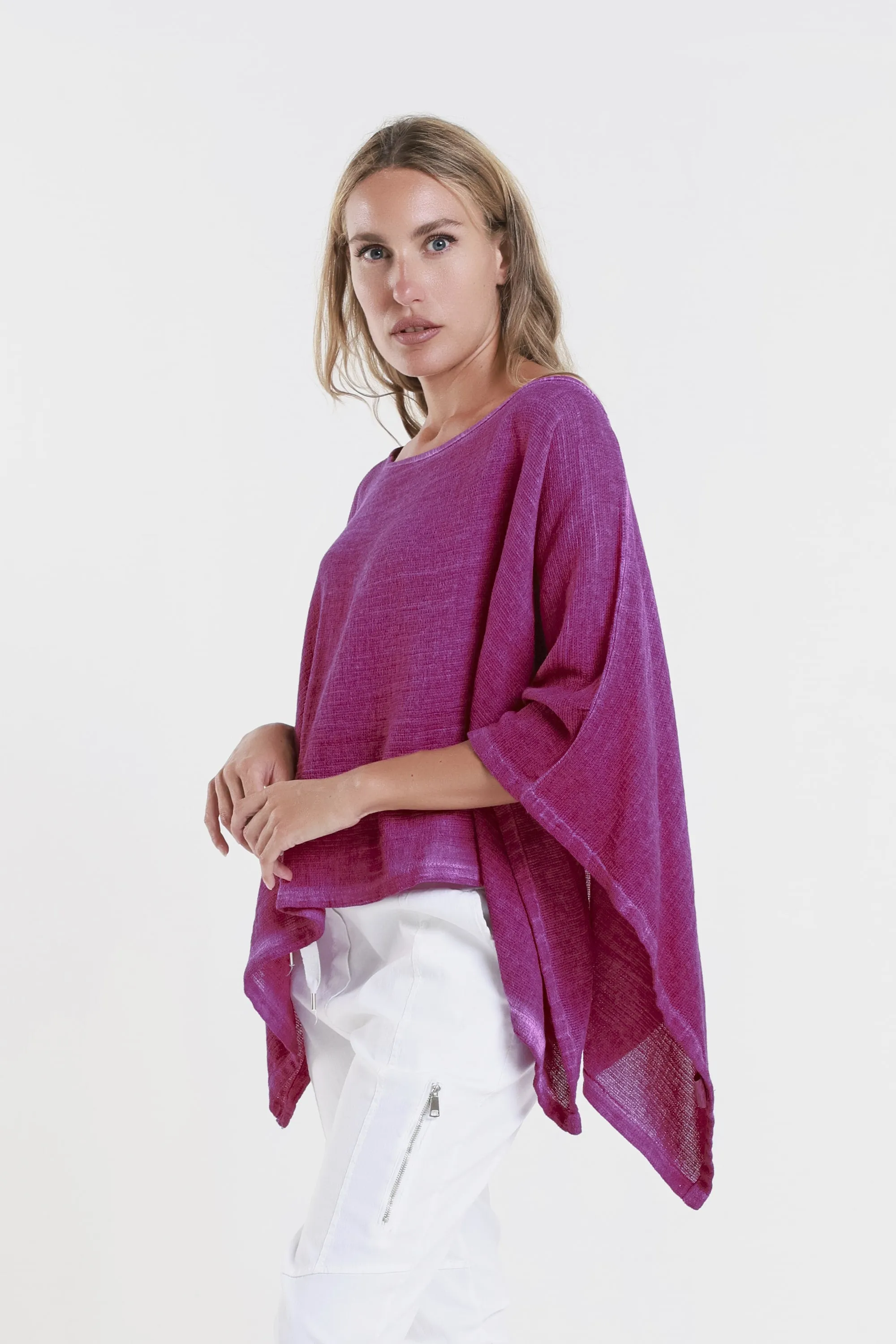 Leah Woven Poncho (BQ168)