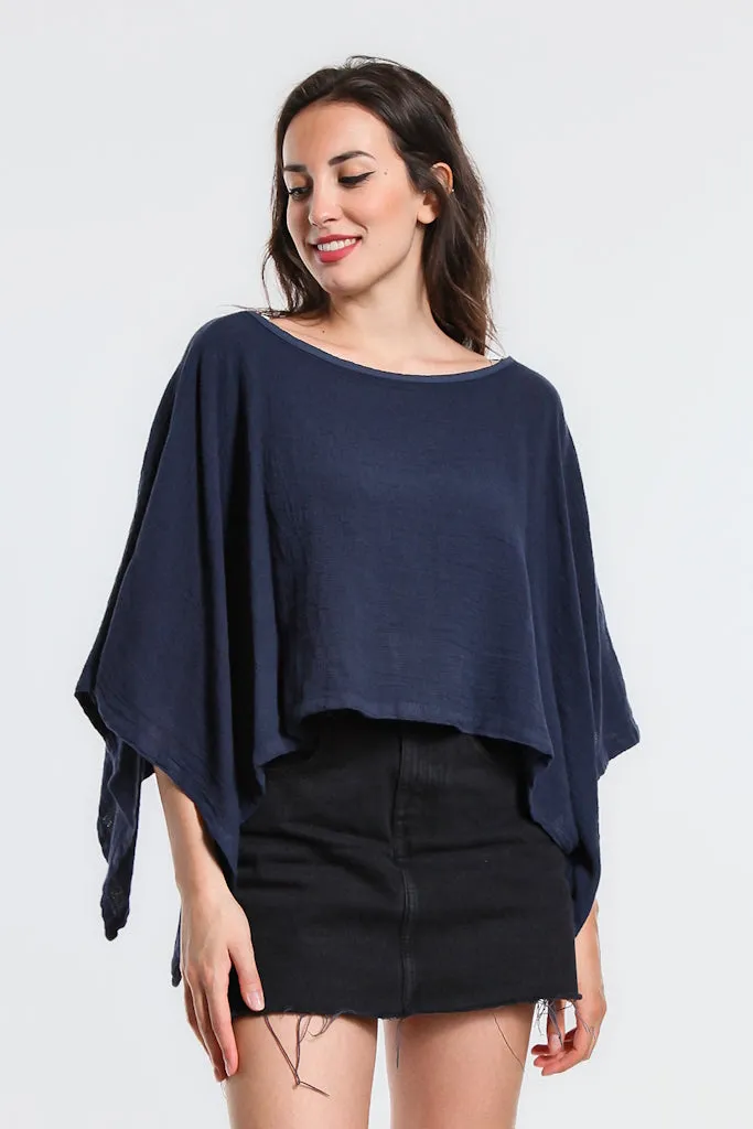 Leah Woven Poncho (BQ168)