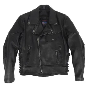 Legendary Black Hills Mens Leather Motorcycle Jacket