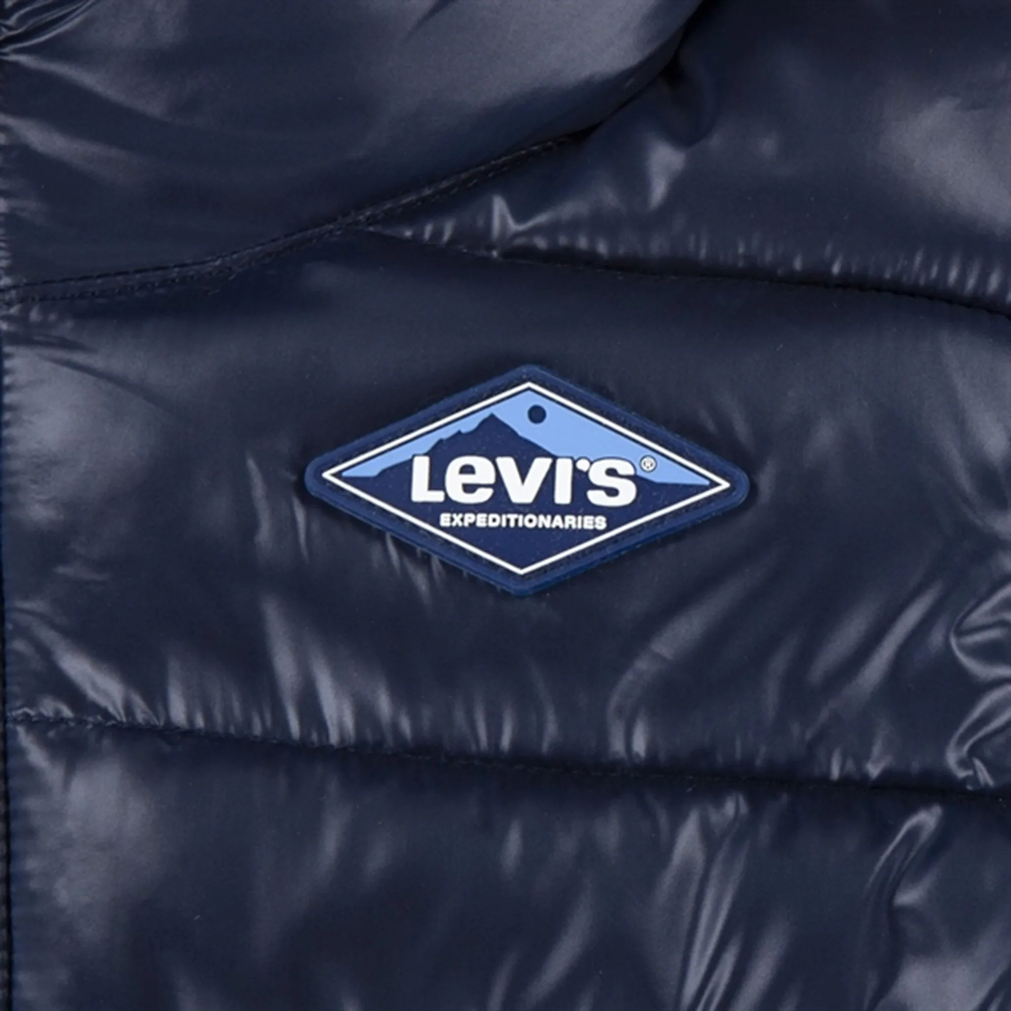 Levi's Baby Sherpa Lined Puffer Jacket Dress Blues