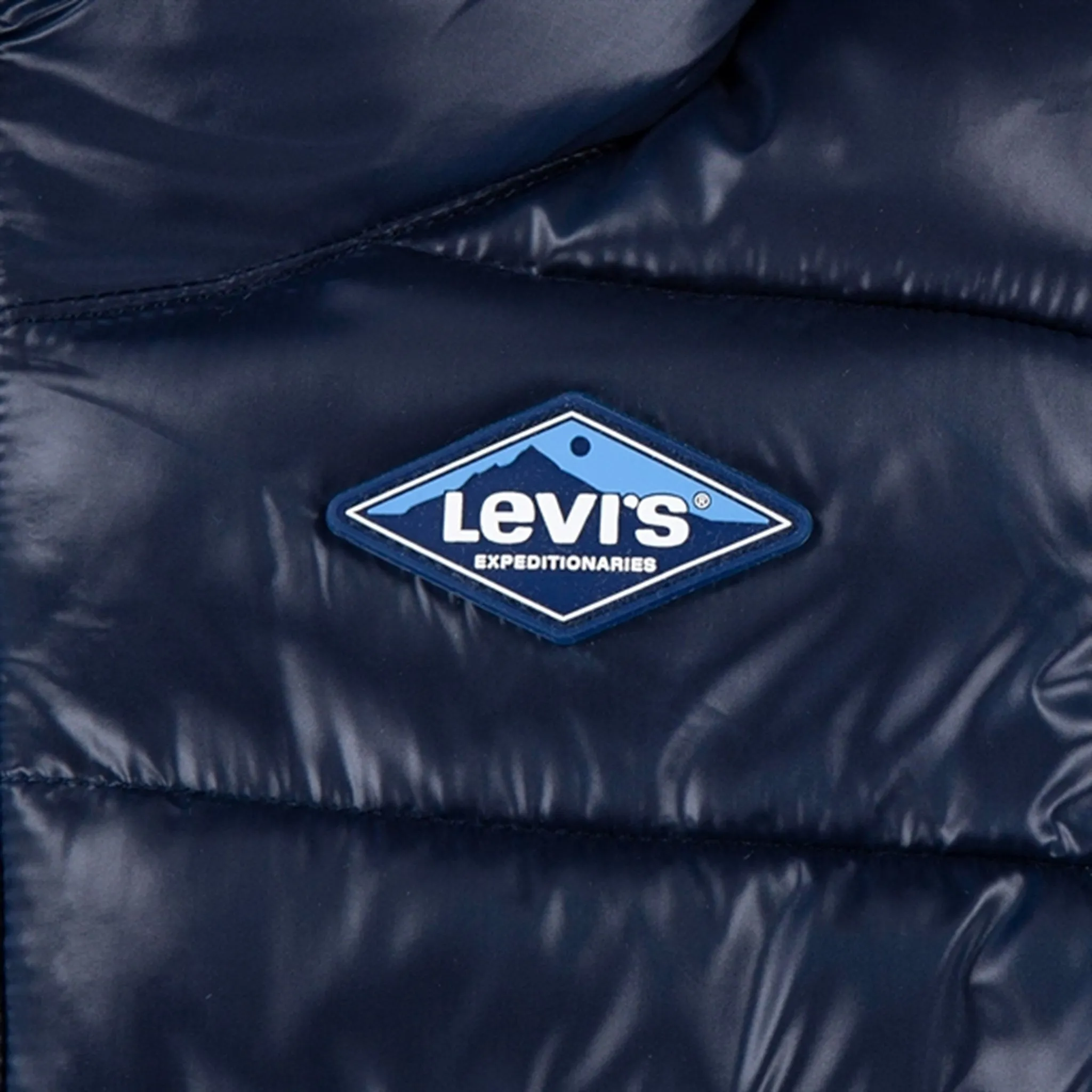 Levi's Sherpa Lined Puffer Jacket Dress Blues