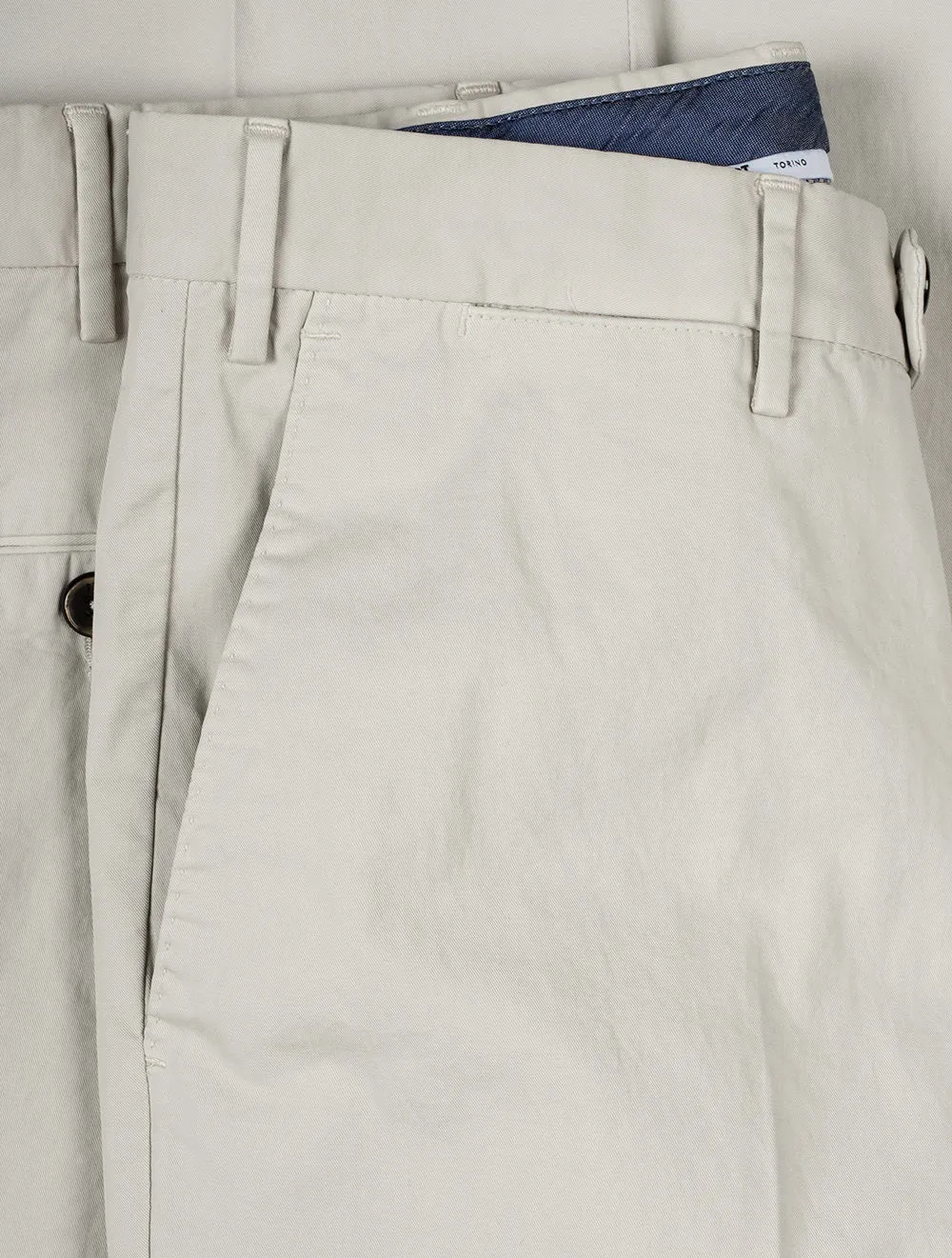 Light Stretch Gabardine Trouser Stone