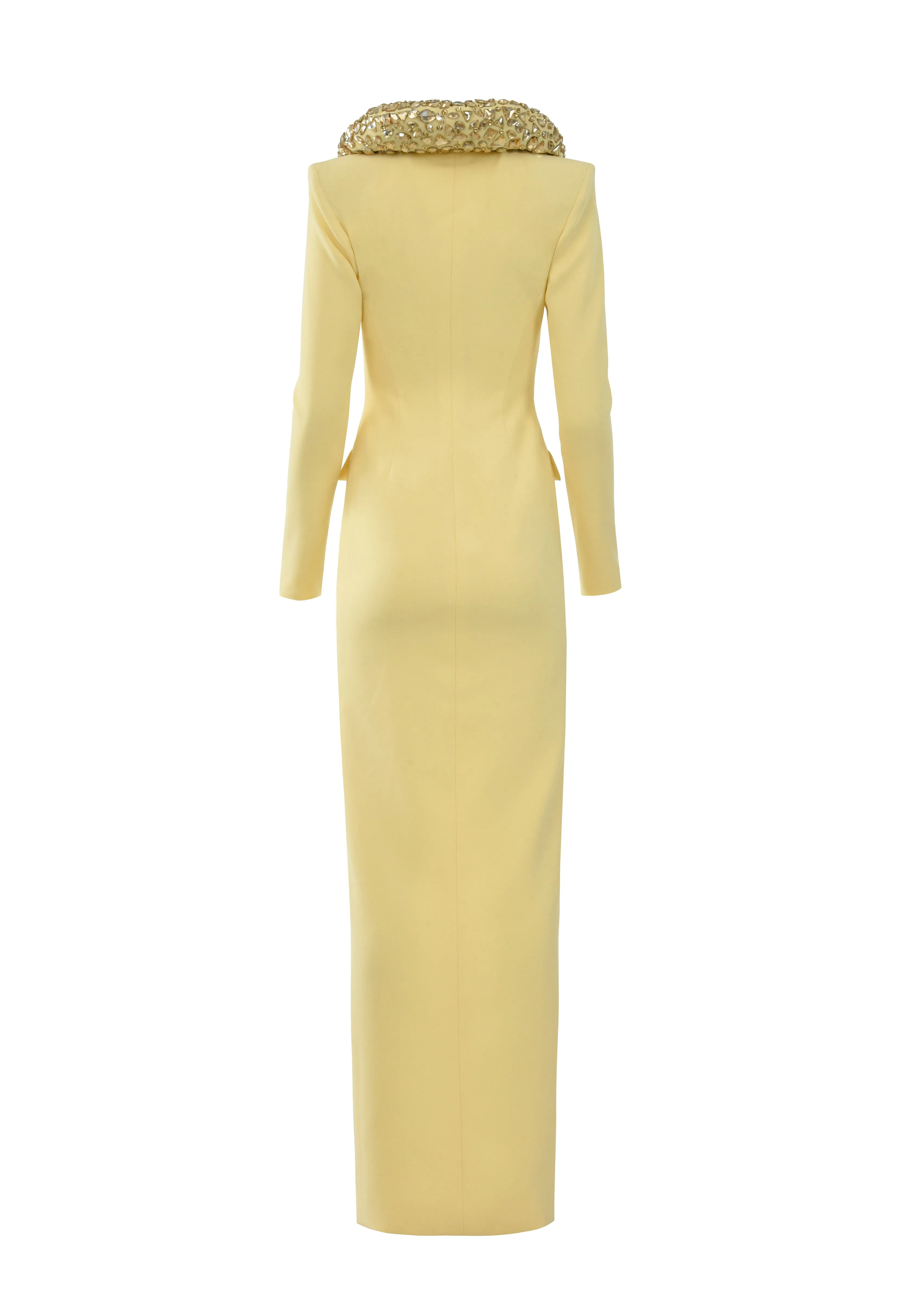 Light yellow coat dress