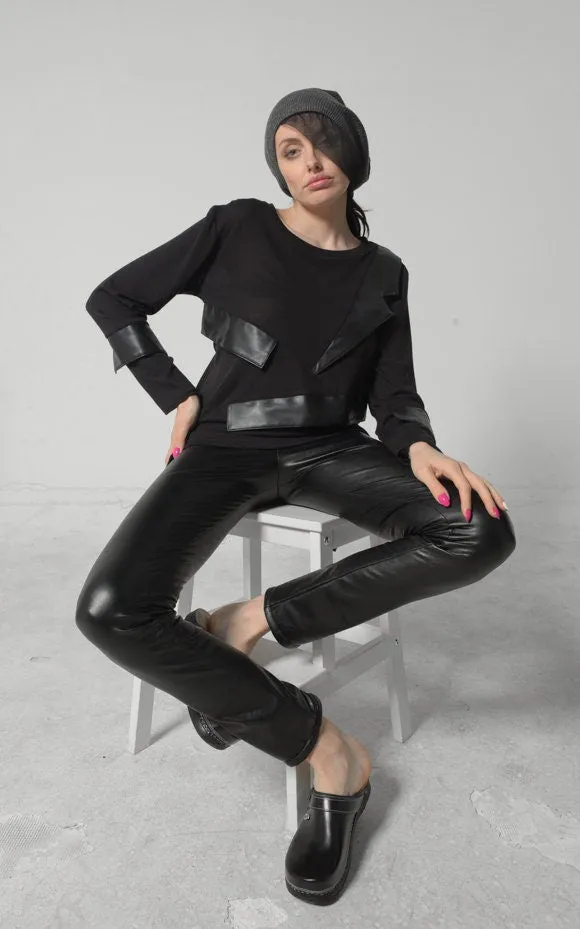 Long Leather Pants