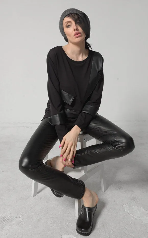 Long Leather Pants