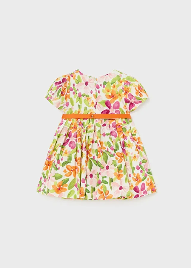 Mayoral Baby Girl Satin Printed Dress