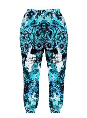 Men's 3D Psychedelic Flower Skull Pants